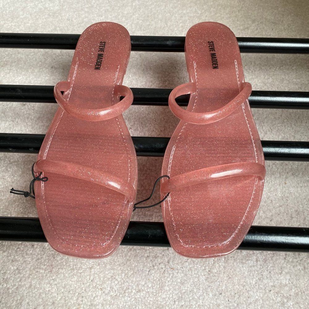 STEVE MADDEN Pike Jelly Slide Sandals - NEW NWOB